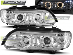 HEADLIGHTS ANGEL EYES CHROME fits BMW X5 E53 09.99-10.03