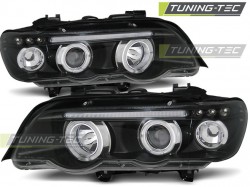 HEADLIGHTS ANGEL EYES BLACK fits BMW X5 E53 09.99-10.03