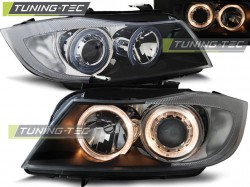 HEADLIGHTS ANGEL EYES BLACK fits BMW E90/E91 03.05-08.08