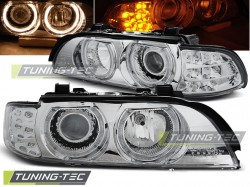 HEADLIGHTS ANGEL EYES CHROME LED INDICATOR fits BMW E39 09.95-06.03
