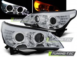 HEADLIGHTS ANGEL EYES CHROME fits LED INDICATOR BMW E60/E61 03-07
