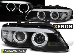 XENON HEADLIGHTS ANGEL EYES BLACK fits BMW X5 E53 11.03-06