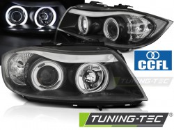 HEADLIGHTS ANGEL EYES CCFL BLACK fits BMW E90/E91 03.05-08.08