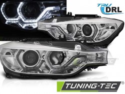 HEADLIGHTS ANGEL EYES LED DRL CHROME fits BMW F30/F31 LCI 15-18