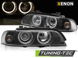 XENON HEADLIGHTS ANGEL EYES BLACK fits BMW E39 LCI 00-03
